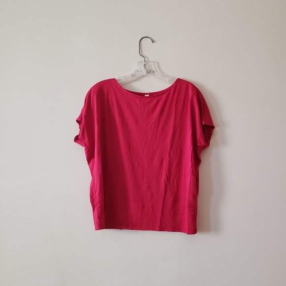 Uniqlo Tops - *SOLD* Uniqlo Red Blouse Top Small
